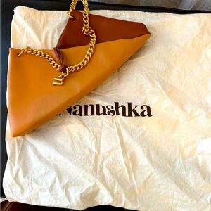 NANUSHKA
Layna two-tone vegan leather shoulder bag